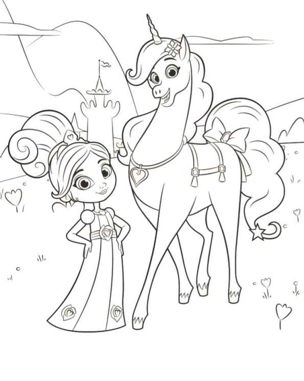 Knight And Princess Coloring Pages
